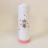 Bougie Baptême Ange Rose